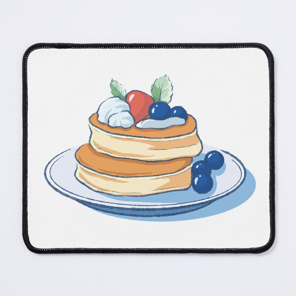 Item preview, Fluffy Berry Soufflé Cake - Kawaii Aesthetic Dessert Illustration designed and sold by morimist.