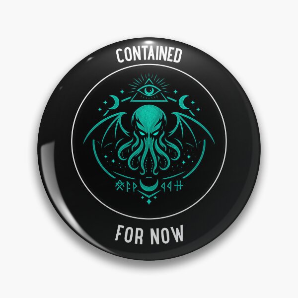 Item preview, Contained for Now Occult Minimal Cthulhu Teal T-Shirt designed and sold by Massara6.
