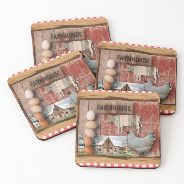Item preview, Rustic Red Gingham Farmhouse Digital Collage designed and sold by artbydonyale.