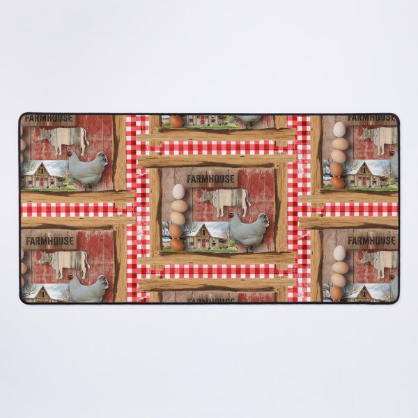 Item preview, Rustic Red Gingham Farmhouse Digital Collage designed and sold by artbydonyale.