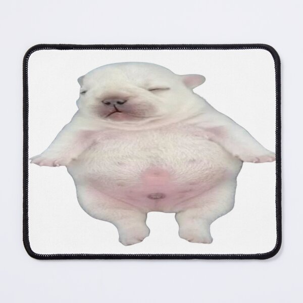 Item preview, Pibble, a chubby little dog, is sleeping. designed and sold by NF Designs Studio DTF.