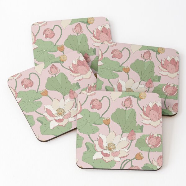 Item preview, Pink Lotus · Floral background designed and sold by dacoparo.