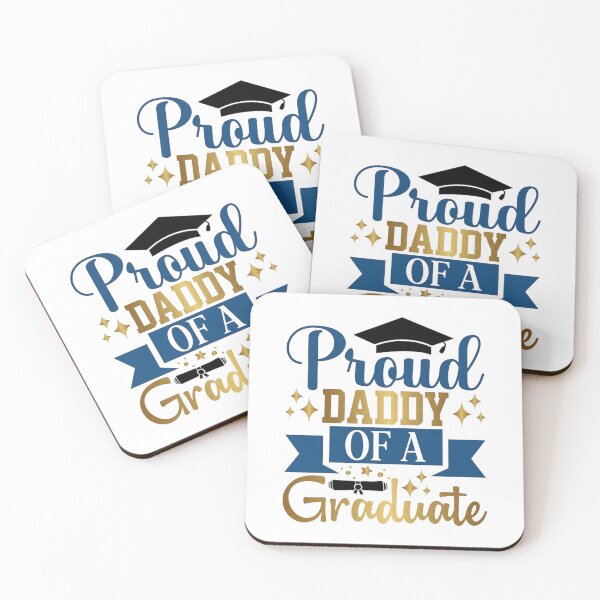 Item preview, Proud Daddy of a Graduate - Elegant Navy and Gold Graduation designed and sold by Sashka-.