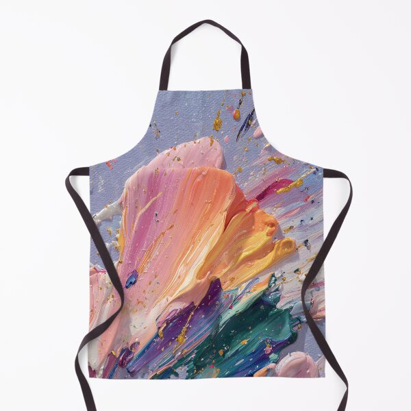 Item preview, Pastel Abstract Impasto Paint Splash Art designed and sold by colorful-white.