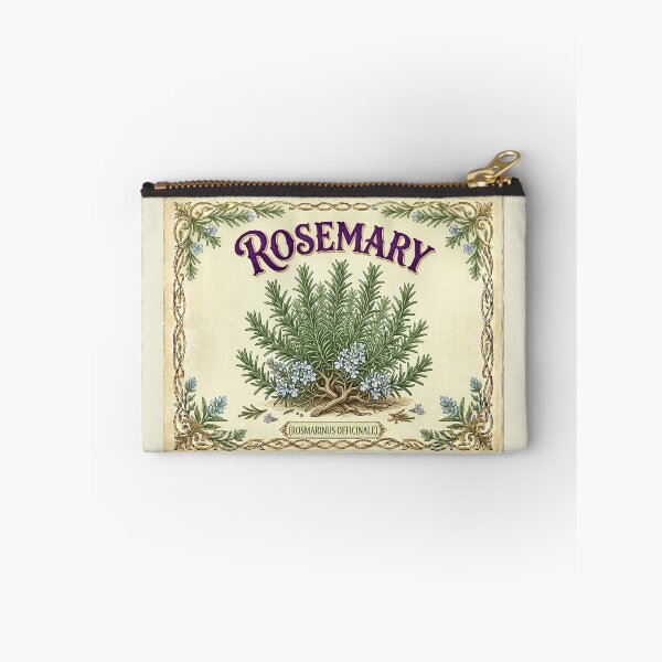 Item preview, Victorian Rosemary Herbal Watercolor Apothecary label Herbalism – Vivid Botanical Herb - Botanical designed and sold by CattlettArt.