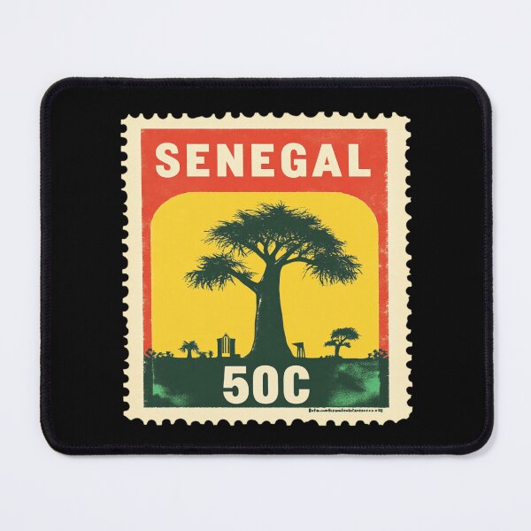 Item preview, Senegal Vintage Postage Stamp - Baobab Tree designed and sold by tiigerdad.