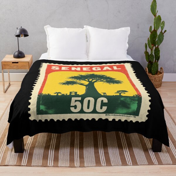 Item preview, Senegal Vintage Postage Stamp - Baobab Tree designed and sold by tiigerdad.