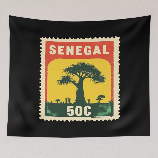 Item preview, Senegal Vintage Postage Stamp - Baobab Tree designed and sold by tiigerdad.