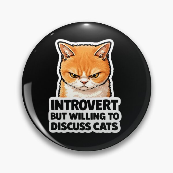 Item preview, Introverted But I Love Talking About Cats designed and sold by DetalleXL.