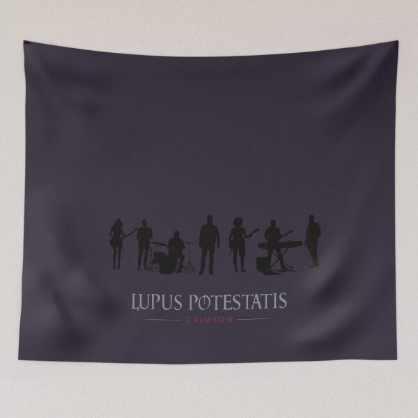 Item preview, LUPUS POTESTATIS - Gothic Band Silhouette Cathedral Concert Dark Poster designed and sold by GeoWhimsy Studio.