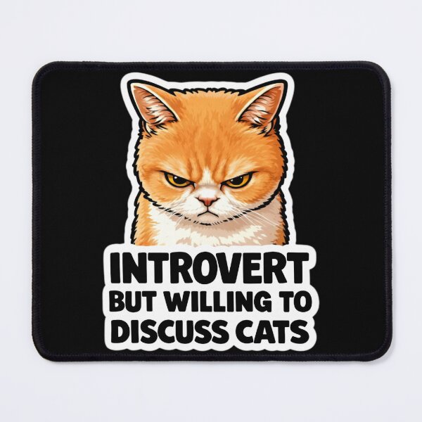 Item preview, Introverted But I Love Talking About Cats designed and sold by DetalleXL.