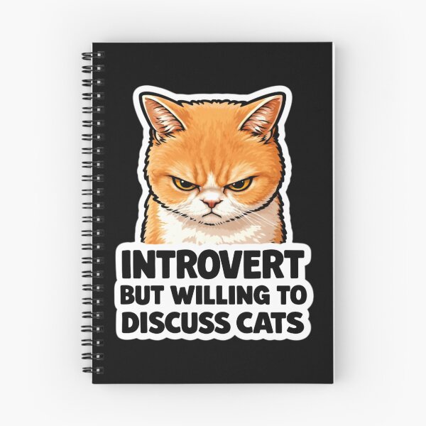 Item preview, Introverted But I Love Talking About Cats designed and sold by DetalleXL.