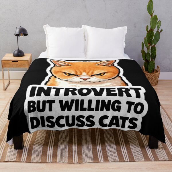 Item preview, Introverted But I Love Talking About Cats designed and sold by DetalleXL.