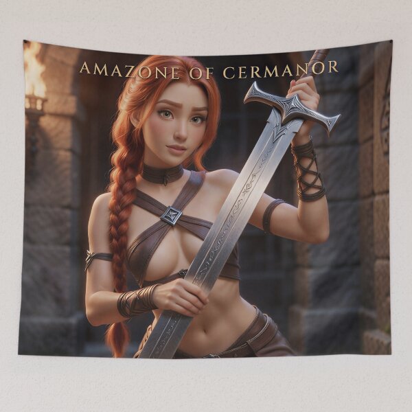 Item preview, Fantasy Movie Art Canvas - Red Zoe designed and sold by Wildborn74.