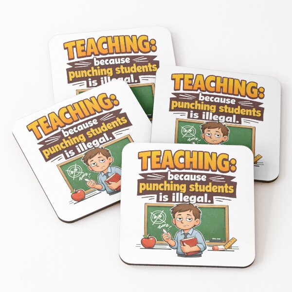 Item preview, Teaching Because Punching Is Illegal designed and sold by CoolTShirtDesign.