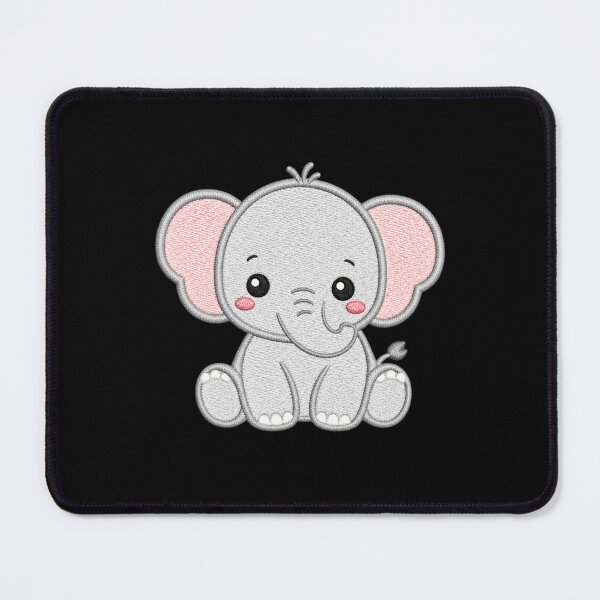Item preview, Cute Baby Elephant | Kawaii Minimal Embroidery Style Animal designed and sold by ColorSplash123.