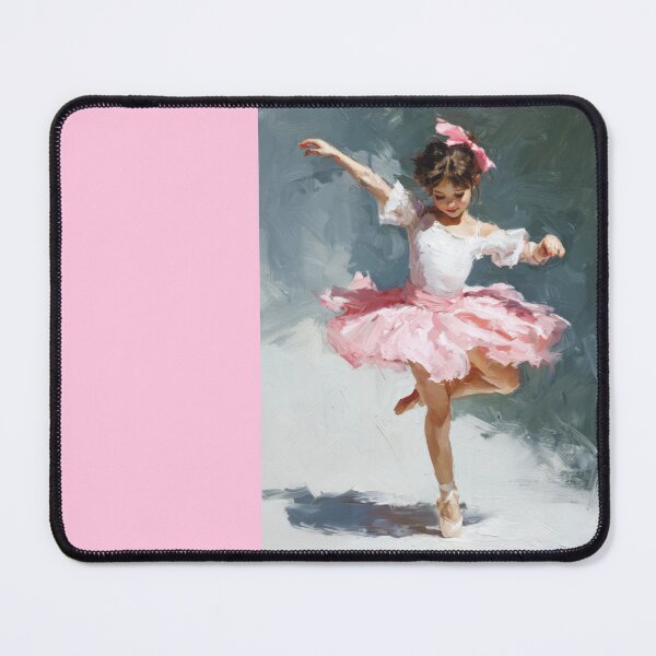 Item preview, Graceful Little Ballerina in Pink Tutu Oil Painting designed and sold by colorful-white.