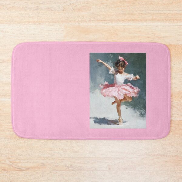 Item preview, Graceful Little Ballerina in Pink Tutu Oil Painting designed and sold by colorful-white.