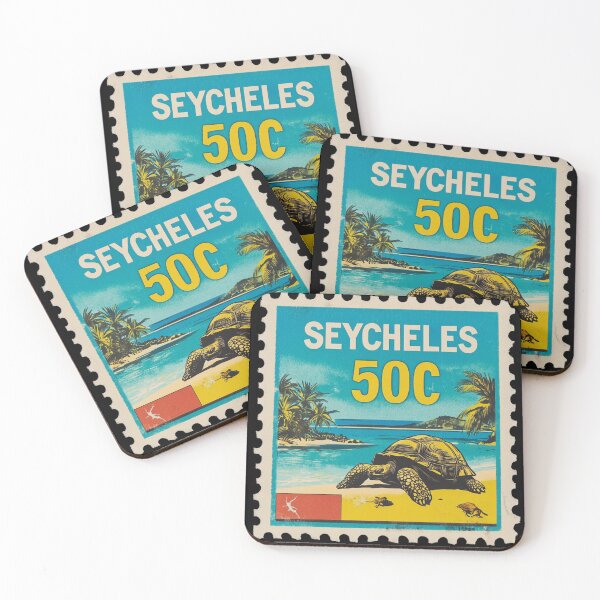 Item preview, Seychelles Vintage Postage Stamp - Giant Tortoise designed and sold by tiigerdad.