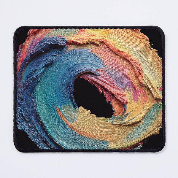 Item preview, Dynamic Multi-Color Abstract Oil Paint Swirl designed and sold by colorful-white.