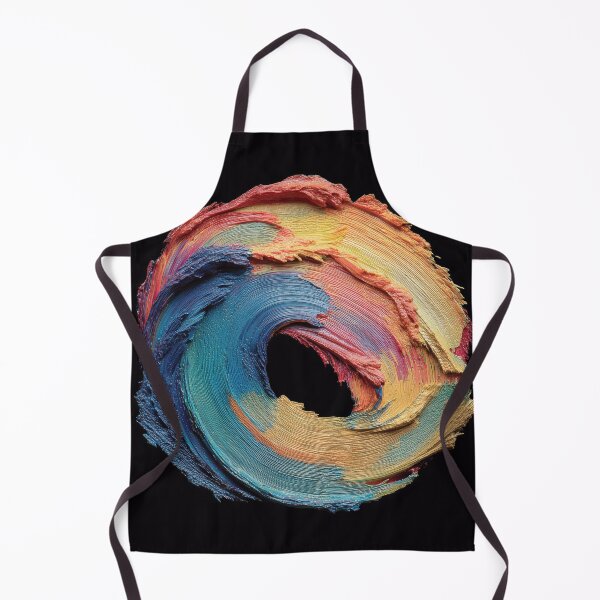 Item preview, Dynamic Multi-Color Abstract Oil Paint Swirl designed and sold by colorful-white.