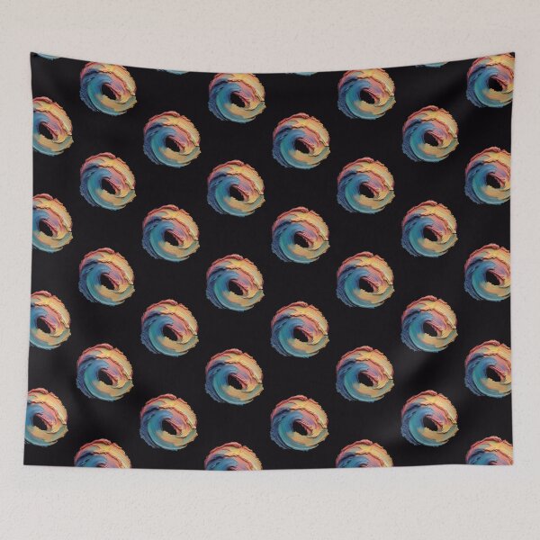 Item preview, Dynamic Multi-Color Abstract Oil Paint Swirl designed and sold by colorful-white.