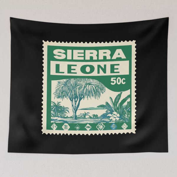 Item preview, Sierra Leone Vintage Postage Stamp - Cotton Tree designed and sold by tiigerdad.
