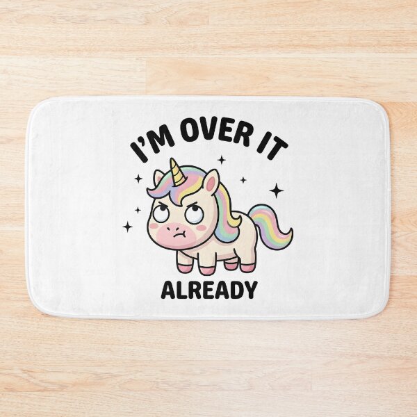 Item preview, Funny Unicorn I’m Over It Already T-Shirt – Cute Sarcastic Quote designed and sold by DIRTYSKETCHH.