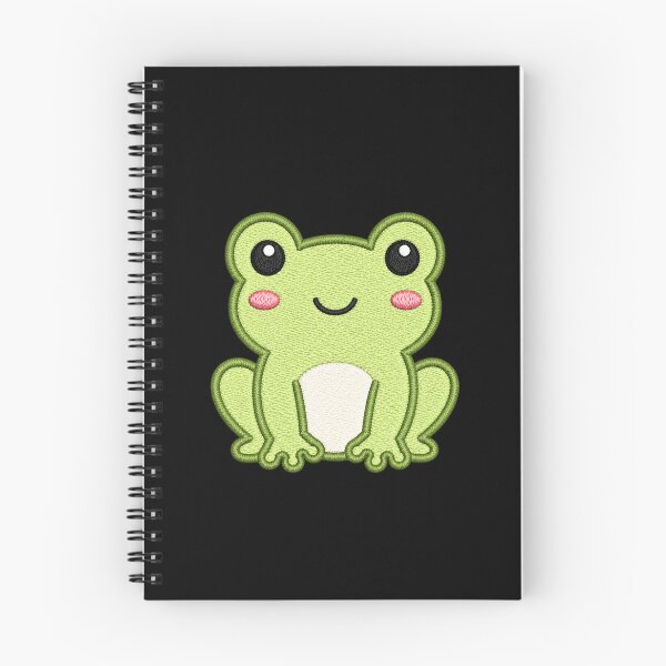 Item preview, Cute Frog Sitting | Kawaii Minimal Embroidery Style Animal designed and sold by ColorSplash123.
