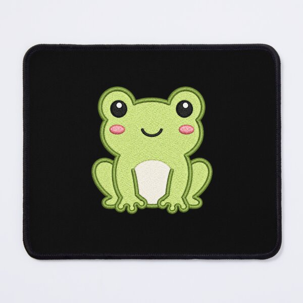 Item preview, Cute Frog Sitting | Kawaii Minimal Embroidery Style Animal designed and sold by ColorSplash123.