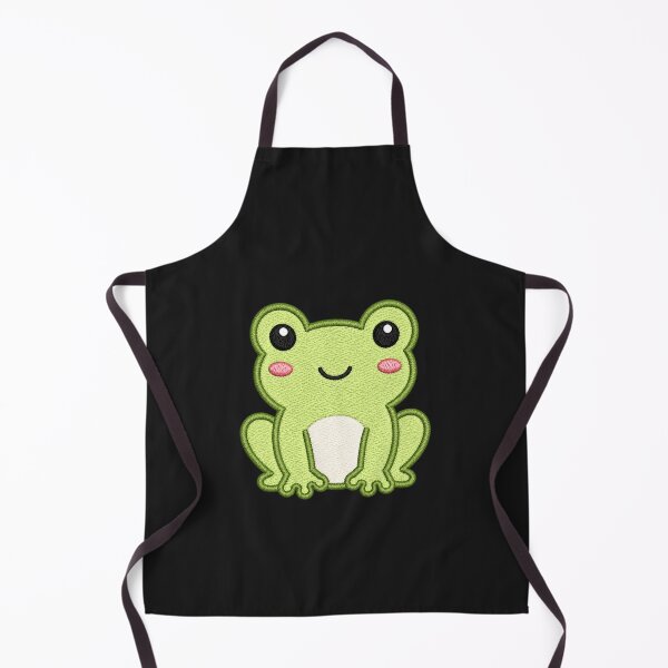 Item preview, Cute Frog Sitting | Kawaii Minimal Embroidery Style Animal designed and sold by ColorSplash123.