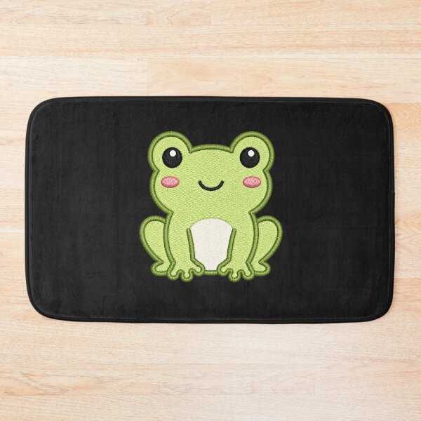 Item preview, Cute Frog Sitting | Kawaii Minimal Embroidery Style Animal designed and sold by ColorSplash123.