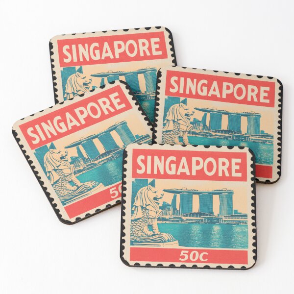 Item preview, Singapore Vintage Postage Stamp - Merlion designed and sold by tiigerdad.