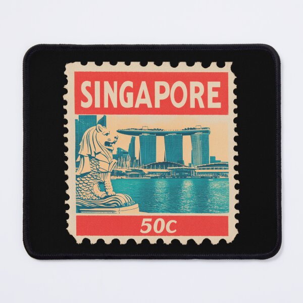 Item preview, Singapore Vintage Postage Stamp - Merlion designed and sold by tiigerdad.