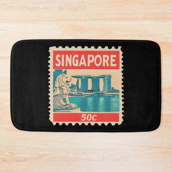 Item preview, Singapore Vintage Postage Stamp - Merlion designed and sold by tiigerdad.