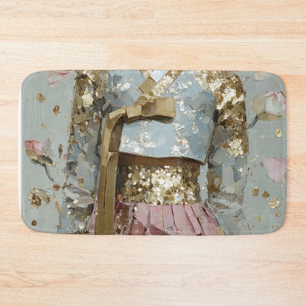 Item preview, Elegant Korean Hanbok Woman Impasto Gold Leaf Art designed and sold by colorful-white.
