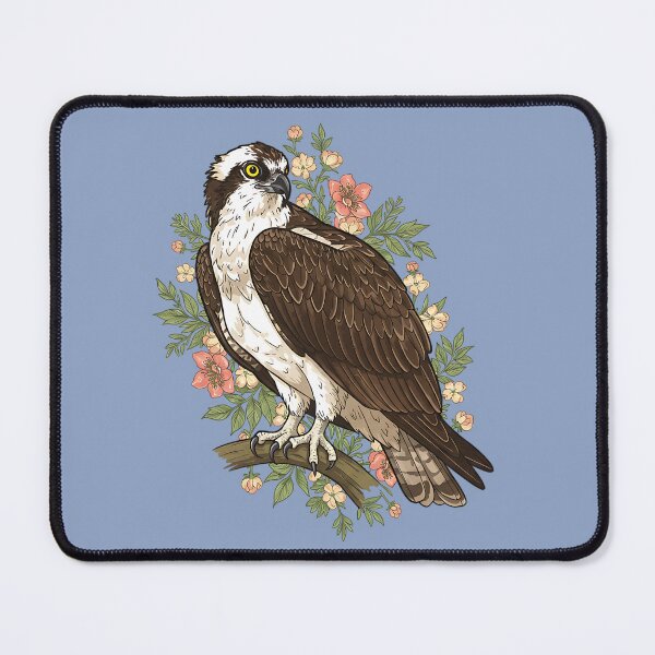 Item preview, Osprey Cottagecore Floral Botanical Art designed and sold by BirdsnStuff.