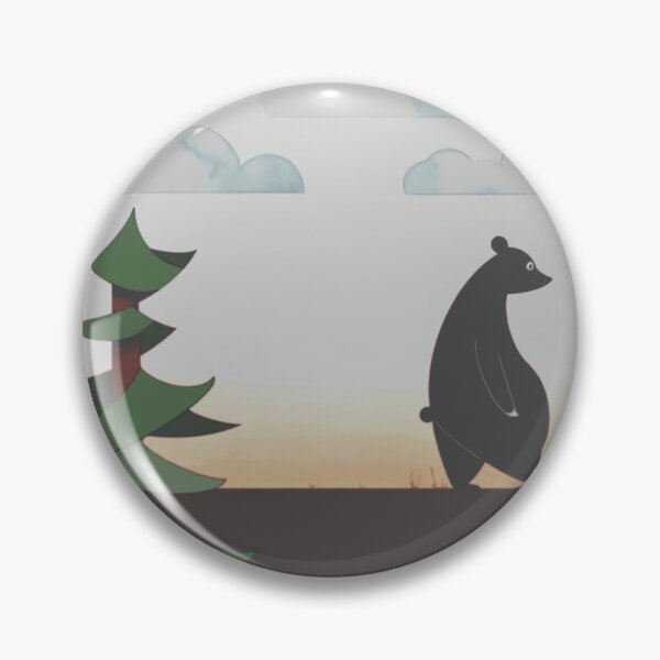 Item preview, bear walking on sunset designed and sold by MirelaBadea.