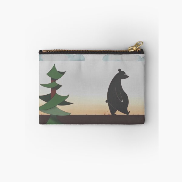 Item preview, bear walking on sunset designed and sold by MirelaBadea.
