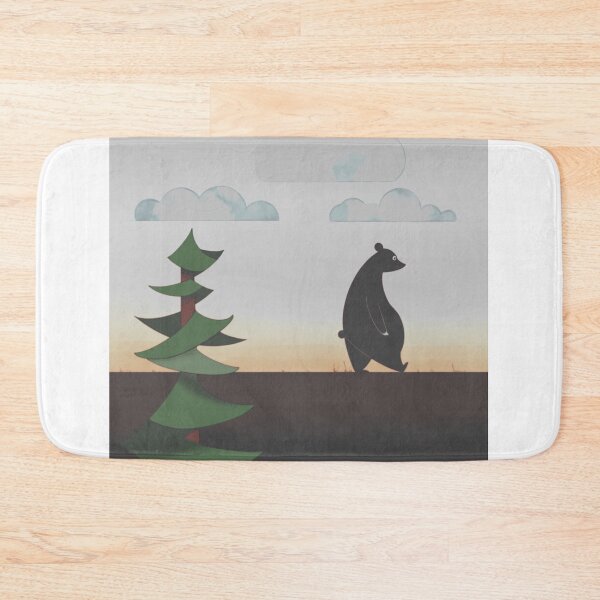 Item preview, bear walking on sunset designed and sold by MirelaBadea.