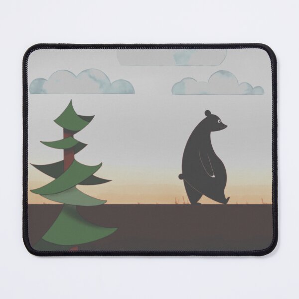 Item preview, bear walking on sunset designed and sold by MirelaBadea.