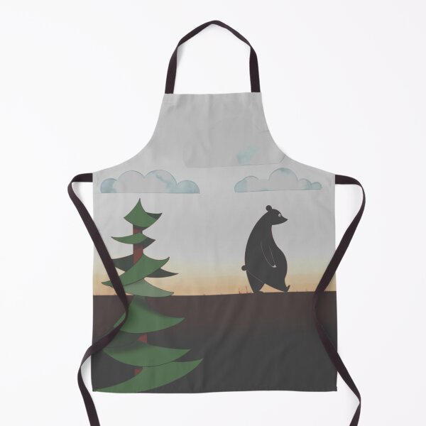 Item preview, bear walking on sunset designed and sold by MirelaBadea.
