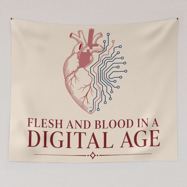 Item preview, Flesh And Blood In Digital Age designed and sold by xmoudx.