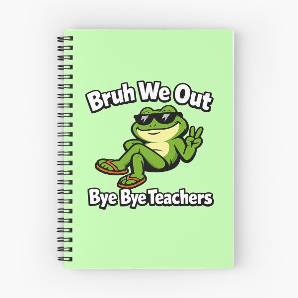 Item preview, Funny Frog Meme Bruh We Out Bye Bye Teachers Last Day School designed and sold by Im-Ara.