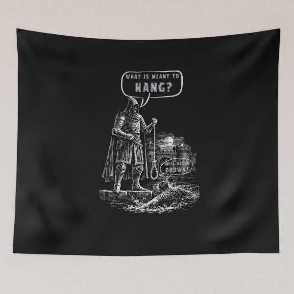 Item preview,  What is meant to hang?  Will never drown! In the dark abysses of destiny, where the gallows calls for the dance of death what is meant to hang will never drown. designed and sold by Creative-Sanc.