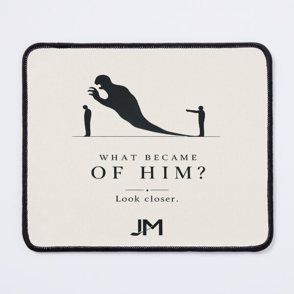 Item preview, What Became of Him Minimal Quote Design designed and sold by JM Language Service.