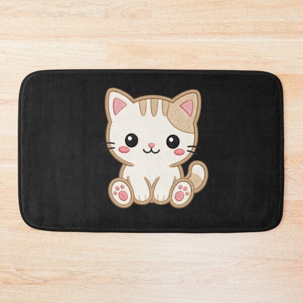 Item preview, Cute Kitten Tiny Paws | Kawaii Minimal Embroidery Style designed and sold by ColorSplash123.