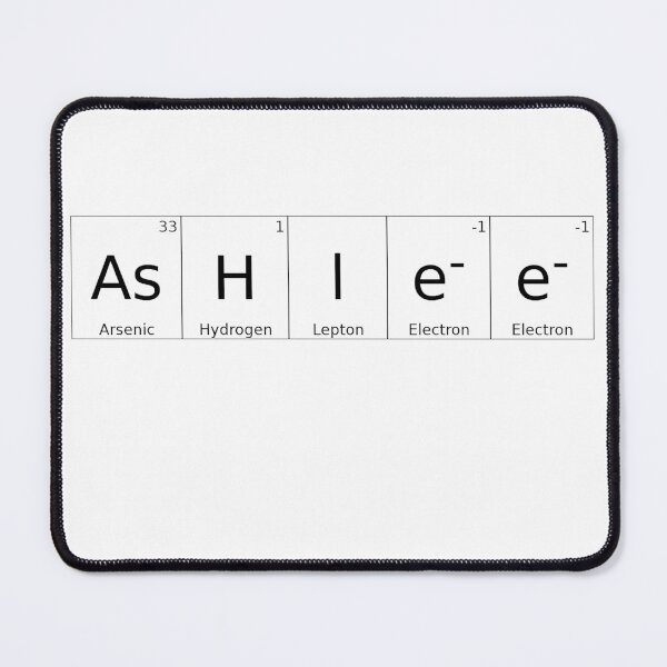 Item preview, ASHLEE - ✨ ELEMENTS & PARTICLES NAME SERIES ✨- for lighter background designed and sold by WheelieGdArt.