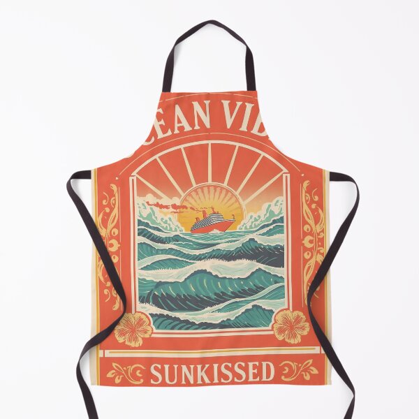 Item preview, Ocean Vibes Sunkissed Sticker - Cruise Ship Sunset Design designed and sold by FestivityFinds.
