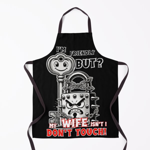 Item preview, I'm friendly, but my wife isn't. Don't touch. Jealous humor art, edgy relationship joke. designed and sold by Creative-Sanc.